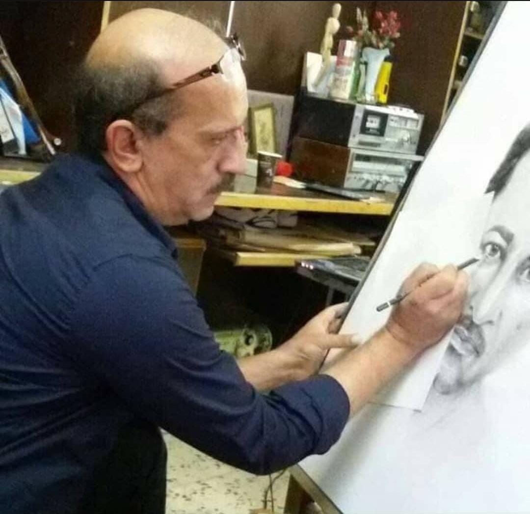 The artist Ahmad Sbeih