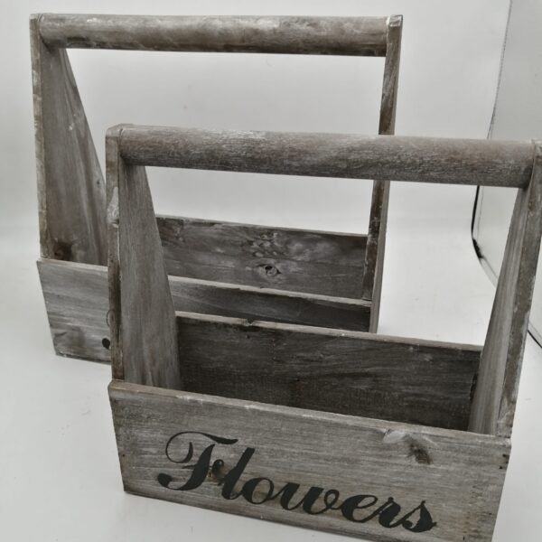 صندوق خشب قطعتين مع يد 653/2