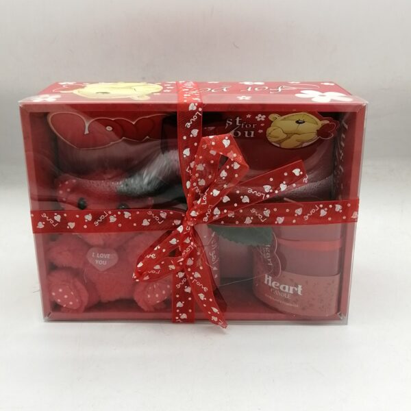 دب فرو هدية مع شمعة بعلبة(1802/2